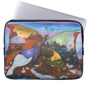 Watercolour Illustration Fantasy Fascinating World Laptop Sleeve