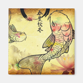 Watercolour Koi Magnet