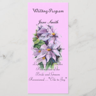 Watercolour lilak clematis flower program