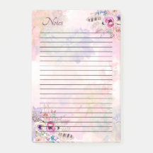 Watercolour Lined Notes Post-it Pad
