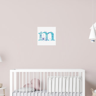 Watercolour M Poster