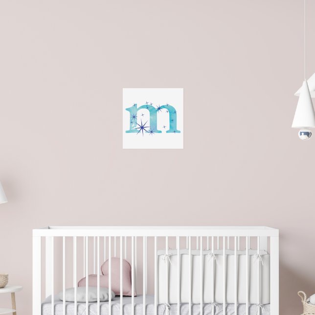 Watercolour M Poster (Nursery 2)