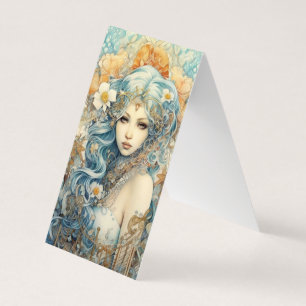 Watercolour Mysterious Maiden Card