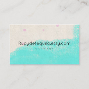 Watercolour paint abstract Rupydetequila Business Card