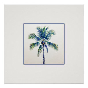 WATERCOLOUR PALM TREE POSTER