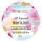 Watercolour product label for body scrub