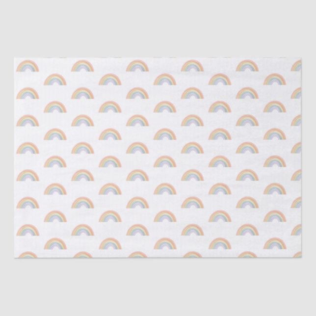 Watercolour Rainbow Wrapping Paper Gift Wrap (Front)