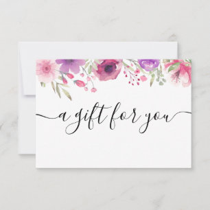 Watercolour Roses Gift Certificate