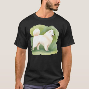 Watercolour Samoyed Dog Sticker T-Shirt