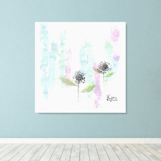 Watercolour Stretched Canvas Print