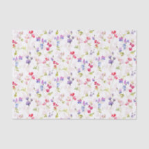 Watercolour Sweet Peas pretty floral