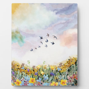 Watercolour Tabletop Plaque with Easel