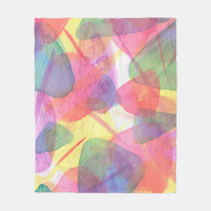 Watercolour texture fleece blanket
