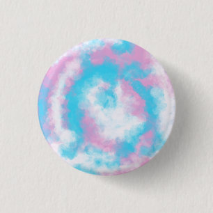 Watercolour transgender badge (subtle) 1 inch round button