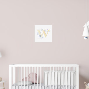 Watercolour W Poster