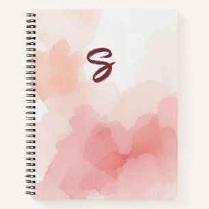 Watercolour Wash Initial Planner Notebook