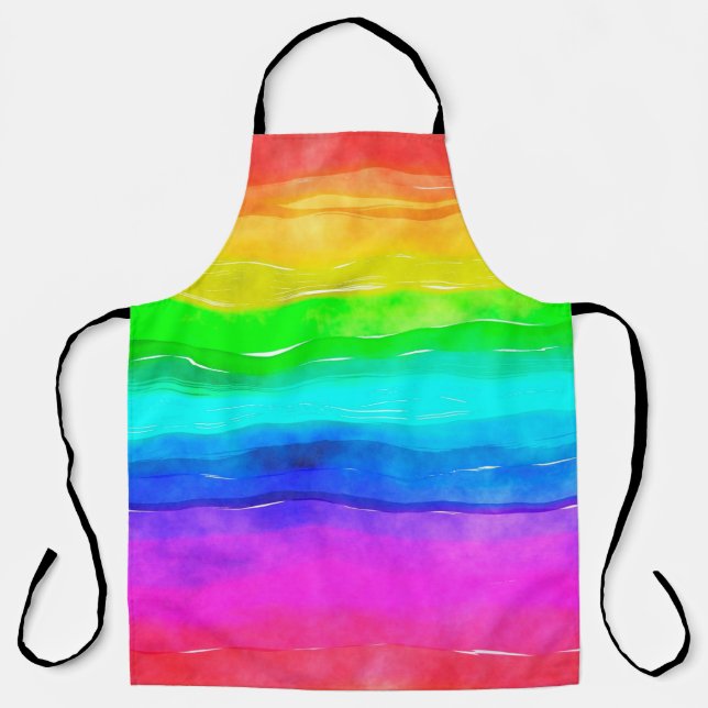 Watercolour watercolor paint wash apron (Front)