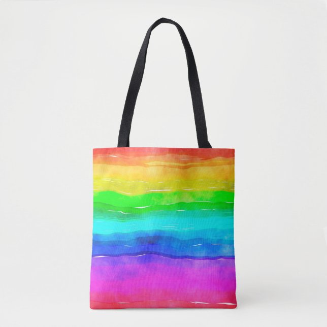 Watercolour watercolor paint wash tote bag (Front)