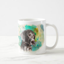 WATERCOLOUR WEIMARANER MUG