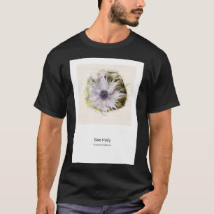 Watercolour White Sea Holly T-Shirt