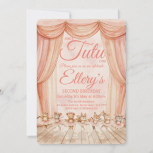 🦊🐰🩰 Watercolour Woodland Ballerina Invitations