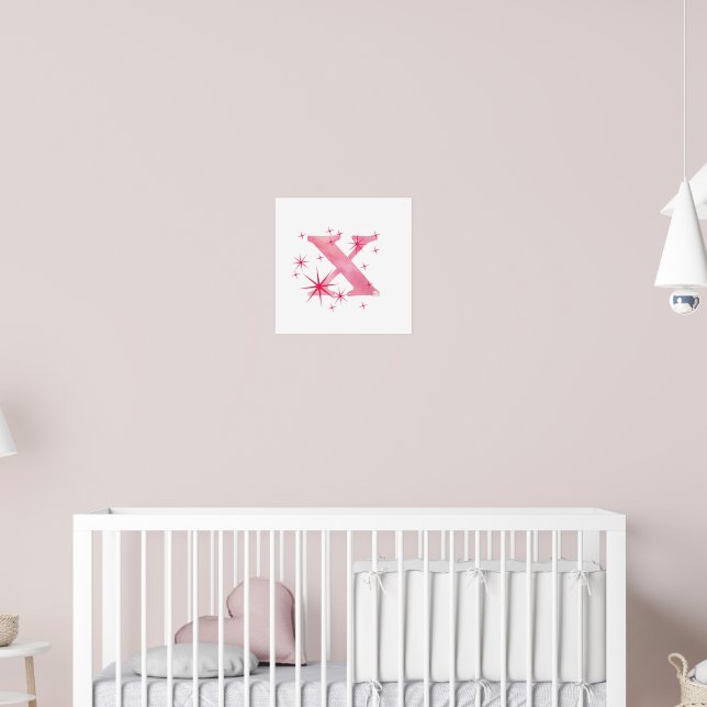 Watercolour X Poster (Nursery 2)