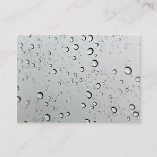 Waterdrops on Glass Background Business Card