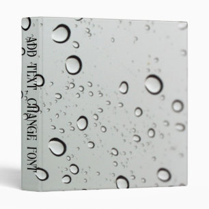 Waterdrops on Glass  Binder
