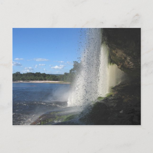 Waterfall 1, Venezuela Jungle Landscape Fine Art Postcard (Front)