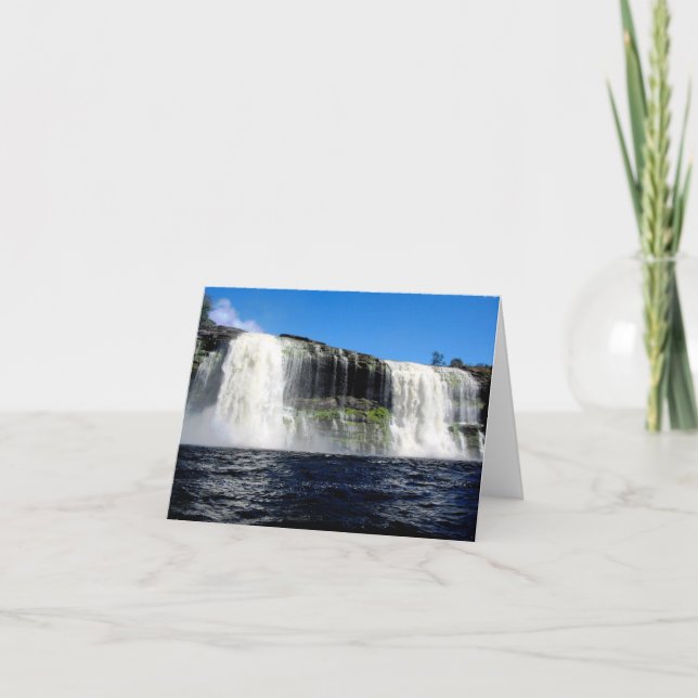 Waterfall 4 Venezuela Jungle Landscape Fine Art Card (Front)