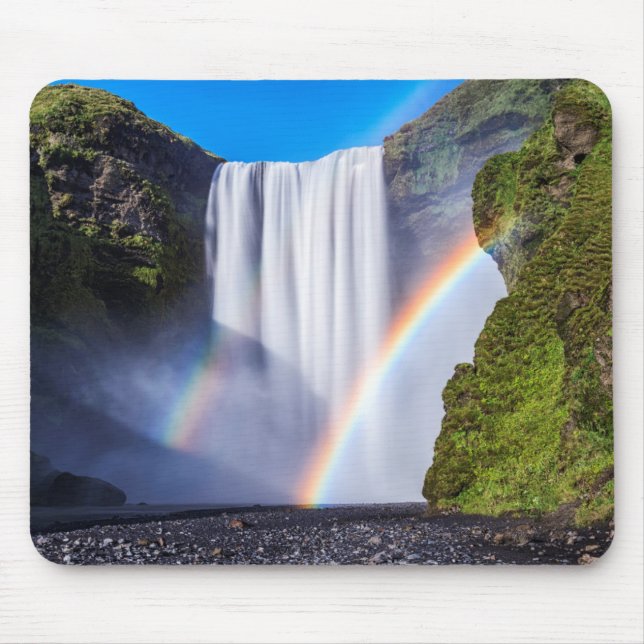 Waterfall and rainbow mouse pad (Front)