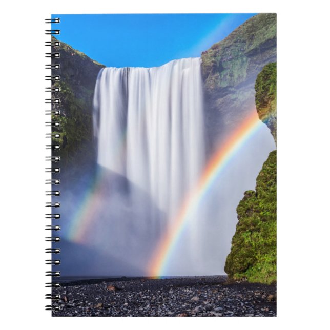 Waterfall and rainbow notebook (Front)