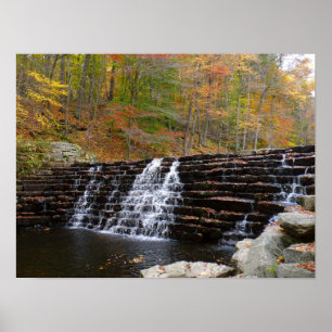 Waterfall at Laurel Hill State Park I Poster