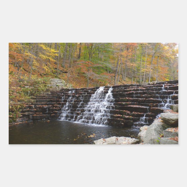 Waterfall at Laurel Hill State Park I Sticker (Front)