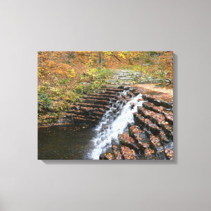 Waterfall at Laurel Hill State Park II Canvas Print