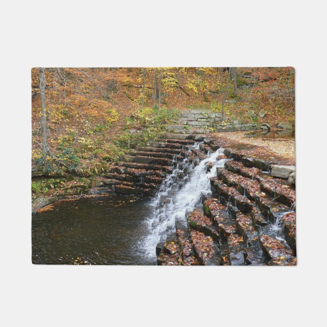 Waterfall at Laurel Hill State Park II Doormat (Front)