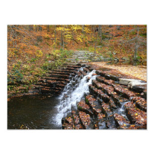 Waterfall at Laurel Hill State Park II Photo Print