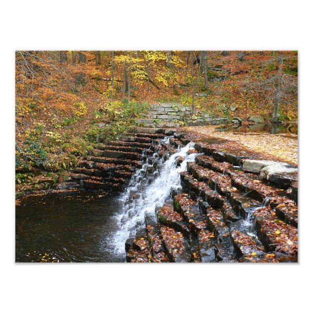 Waterfall at Laurel Hill State Park II Photo Print (Front)