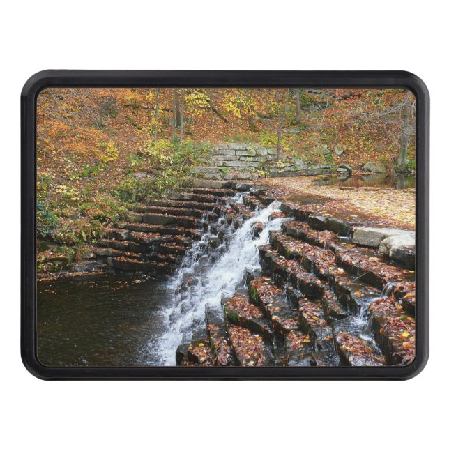 Waterfall at Laurel Hill State Park II Trailer Hitch Cover (Front)