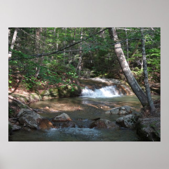 Waterfall at Pemigewasset River II Poster (Front)