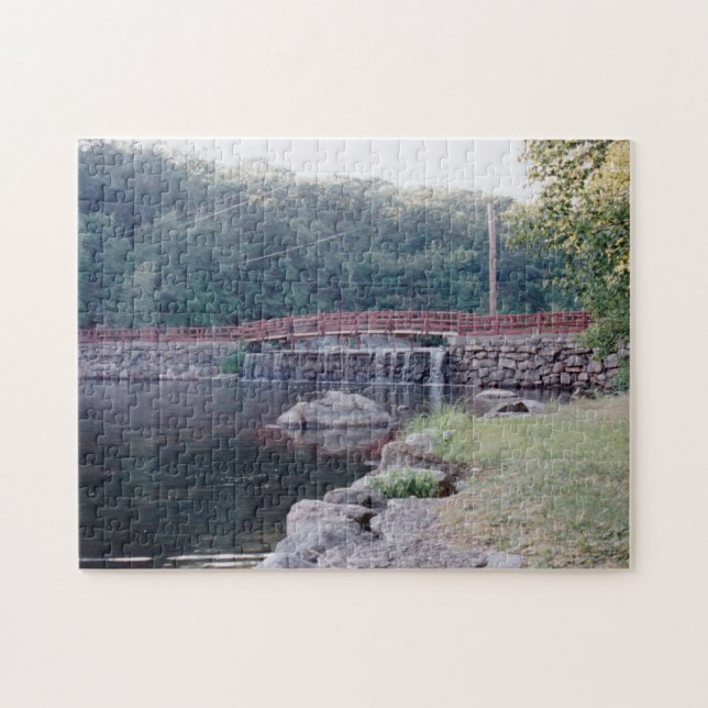 Waterfall Bridge Jigsaw Puzzle (Horizontal)