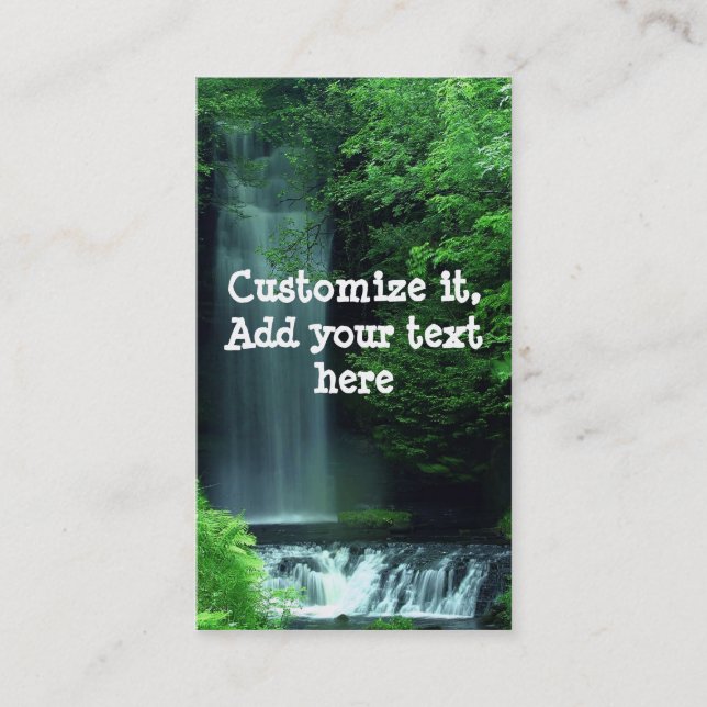 Waterfall business cards (Front)