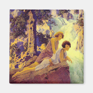 Waterfall - by Maxfield Parrish Magnet