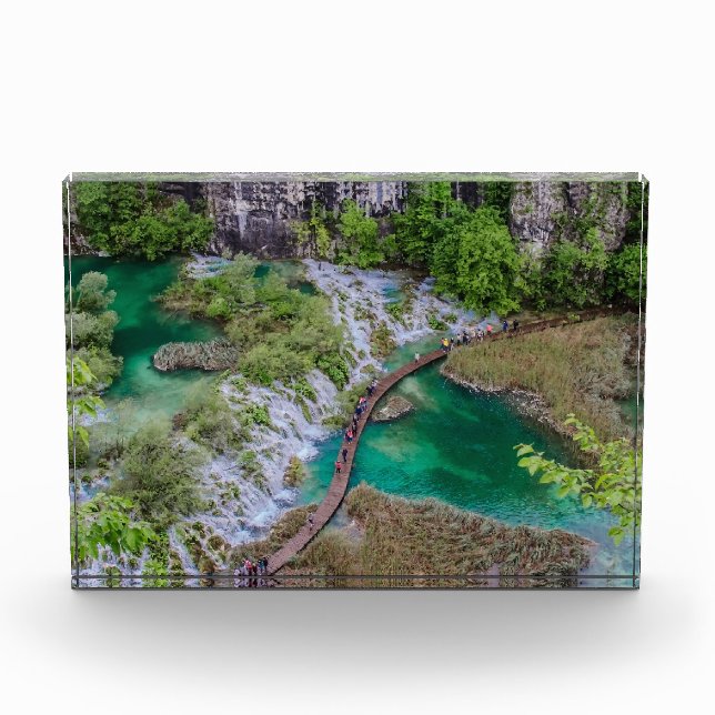 Waterfall cascade of Plitvice lakes park Photo Block (Front)