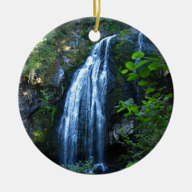 Waterfall Ceramic Ornament (Front)