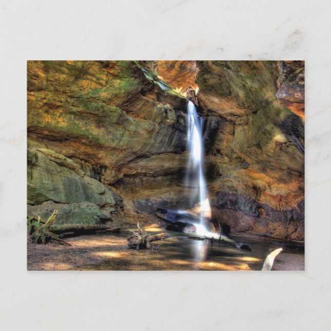 Waterfall, Conkle's Hollow, Ohio Postcard (Front)