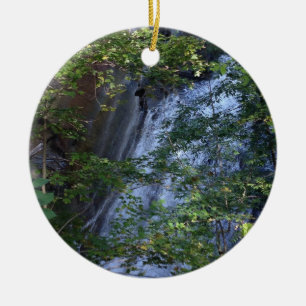 Waterfall Cuyahoga National Park Ceramic Ornament