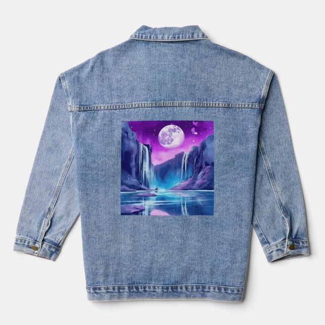 Waterfall  denim jacket (Back)