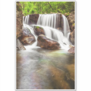 Waterfall during the autumn near Queimadela Dam