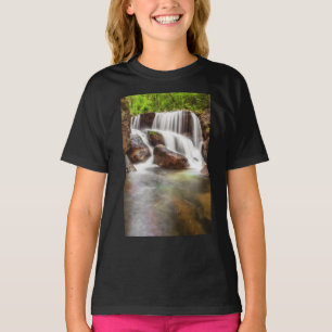 Waterfall during the autumn near Queimadela Dam T-Shirt